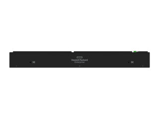 HPE P9Q57A 1U 3-phase modular PDU black server rack front view