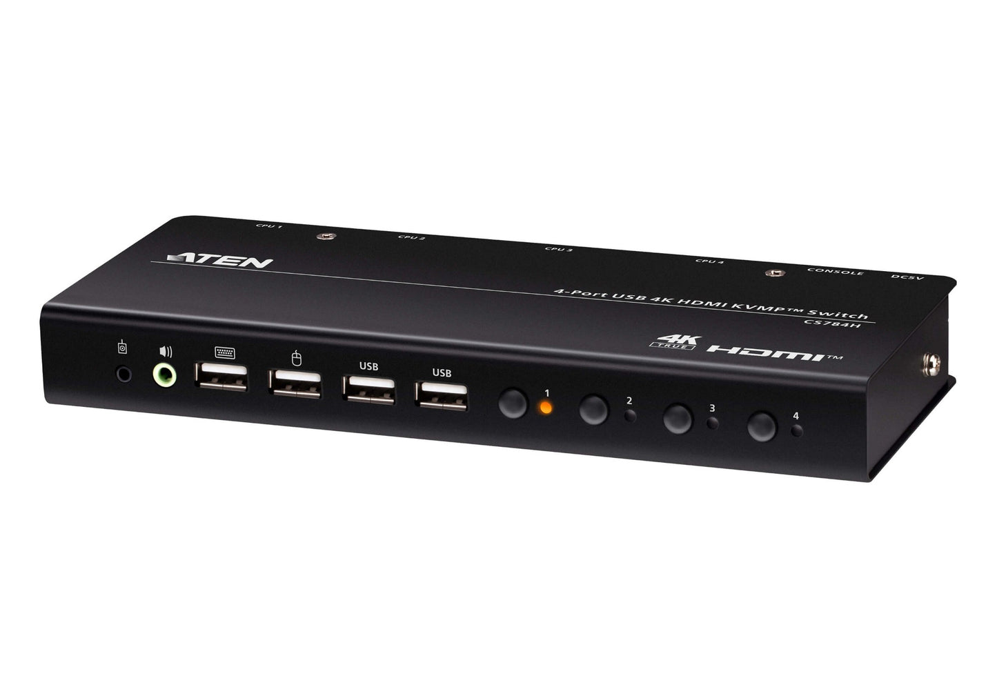 ATEN CS784H-AT-U | CS784H 4-Port 4K HDMI USB KVMP Switch, Audio + USB Hub