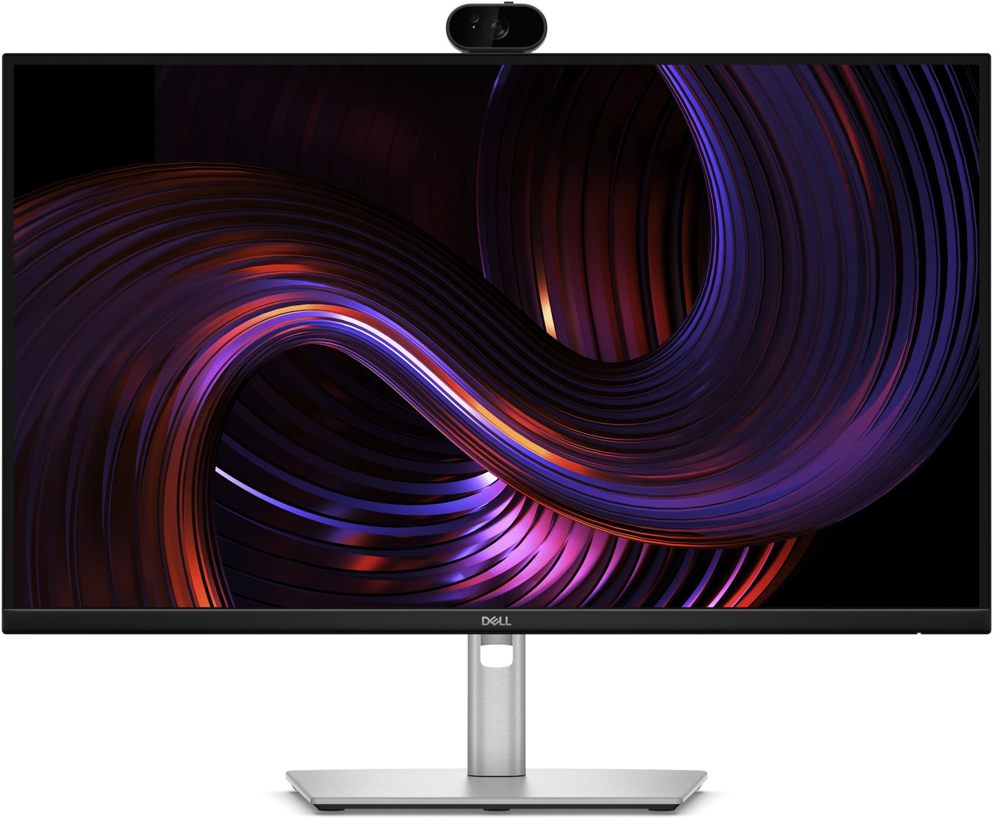 Dell P2726DEV 27 inch ultrasharp QHD black monitor with silver stand USB-C hub and built-in webcam for professional use