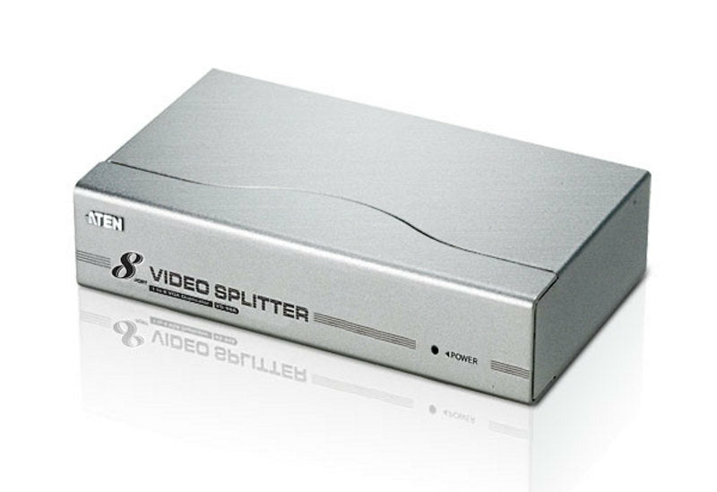 ATEN VS98A-AT-U | VS98A 8-Port VGA Splitter, 350 MHz, 1920x1440@60Hz, 1 x VGA In, 8 x VGA Out, 3-Level Cascade