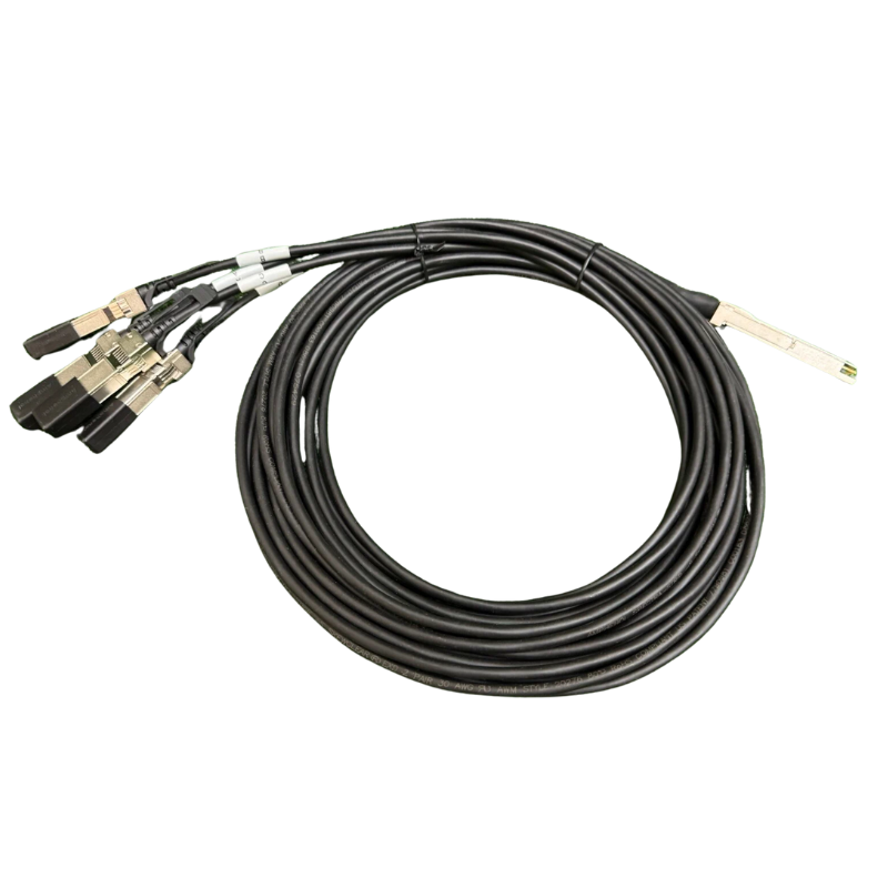 JL284A-BCC | Aruba Compatible 100GB QSFP to 4 x 25GB SFP25G Direct Attach Breakout Cable | 5M