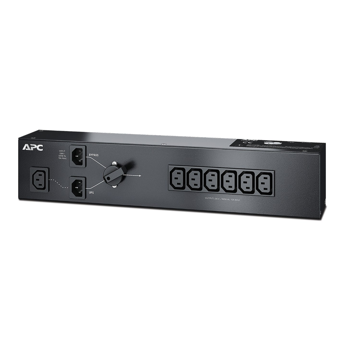 APC SBP1500RMI | 230V 10A Service Bypass PDU with 6 IEC C13 Outlets for UPS Maintenance Bypass Panels