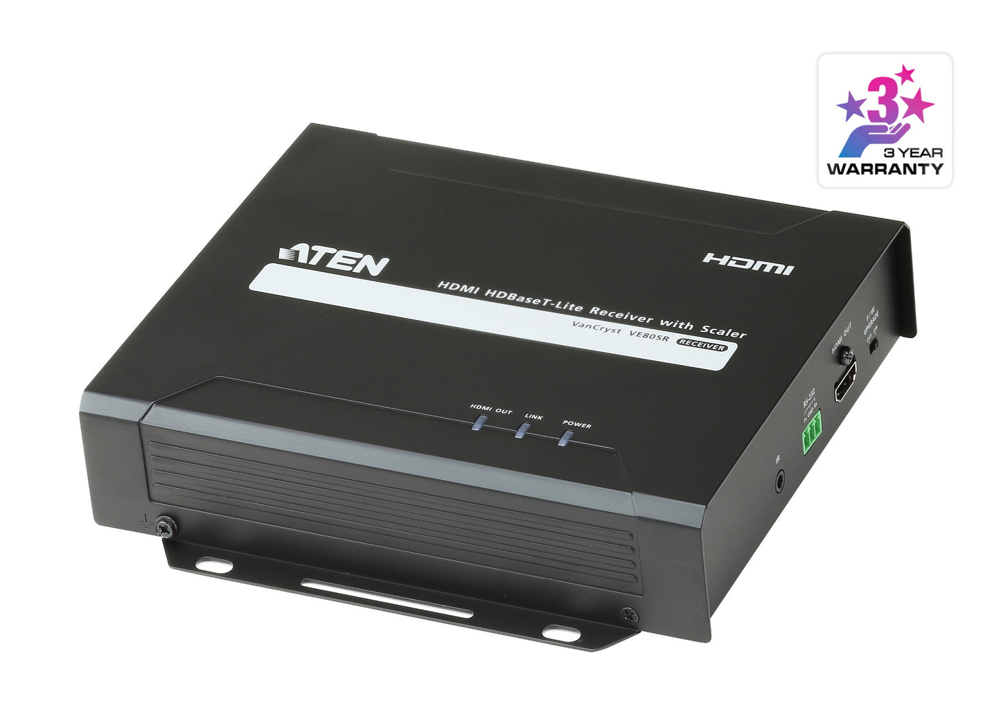 ATEN VE805R-AT-U | VE805R HDBaseT-Lite HDMI Receiver with Scaler, 1080p, 70 m, IR/RS-232