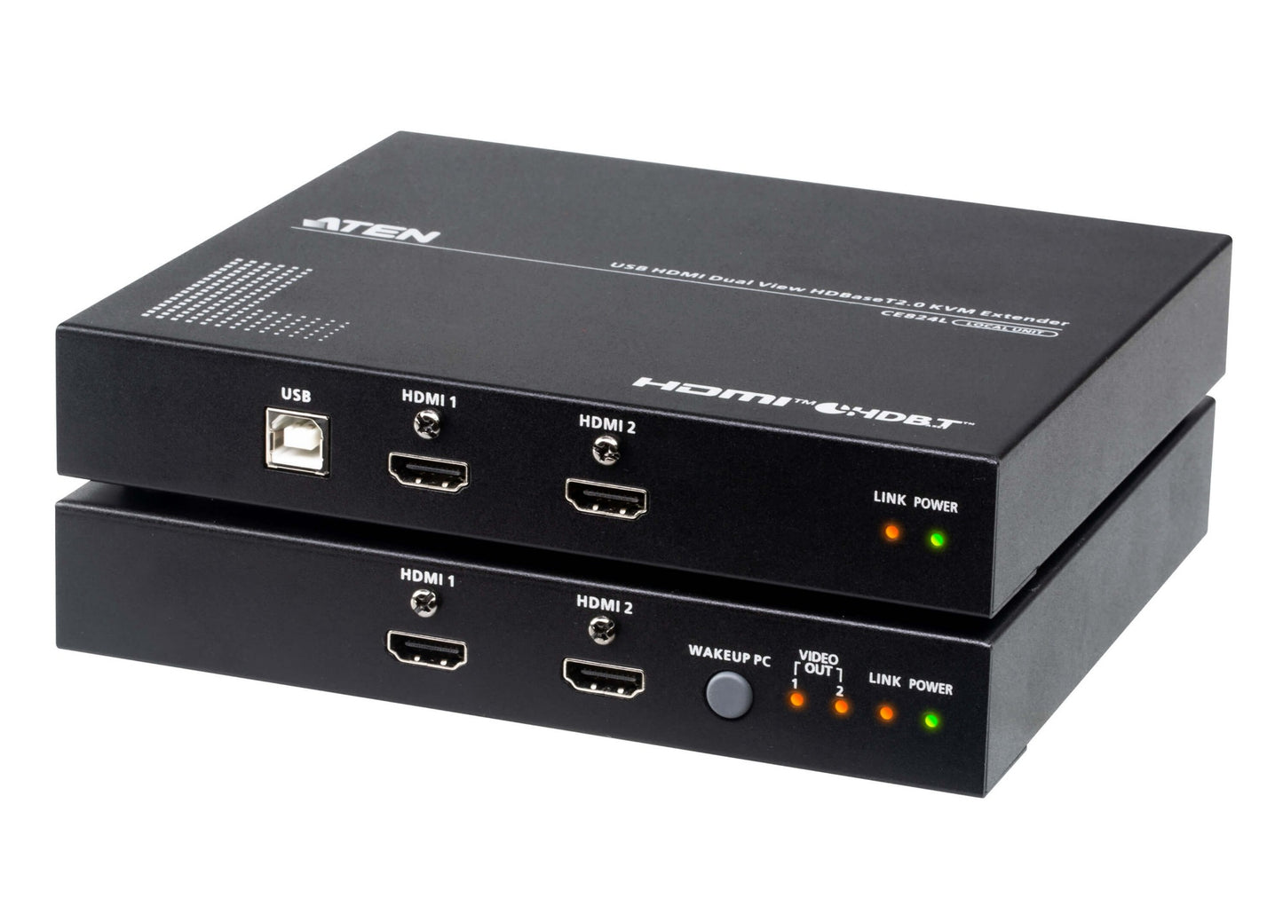 ATEN CE824-AT-U | HDBaseT 2.0 KVM Extender, Dual View HDMI, 4K@100m