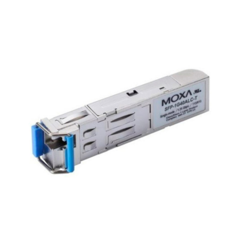 Moxa SFP-1G40ALC-T | WDM BiDi SFP Module 1000BaseSFP LC Port 40km TX 1310nm RX 1550nm -40 to 85°C Gigabit Ethernet SFP-1G Series