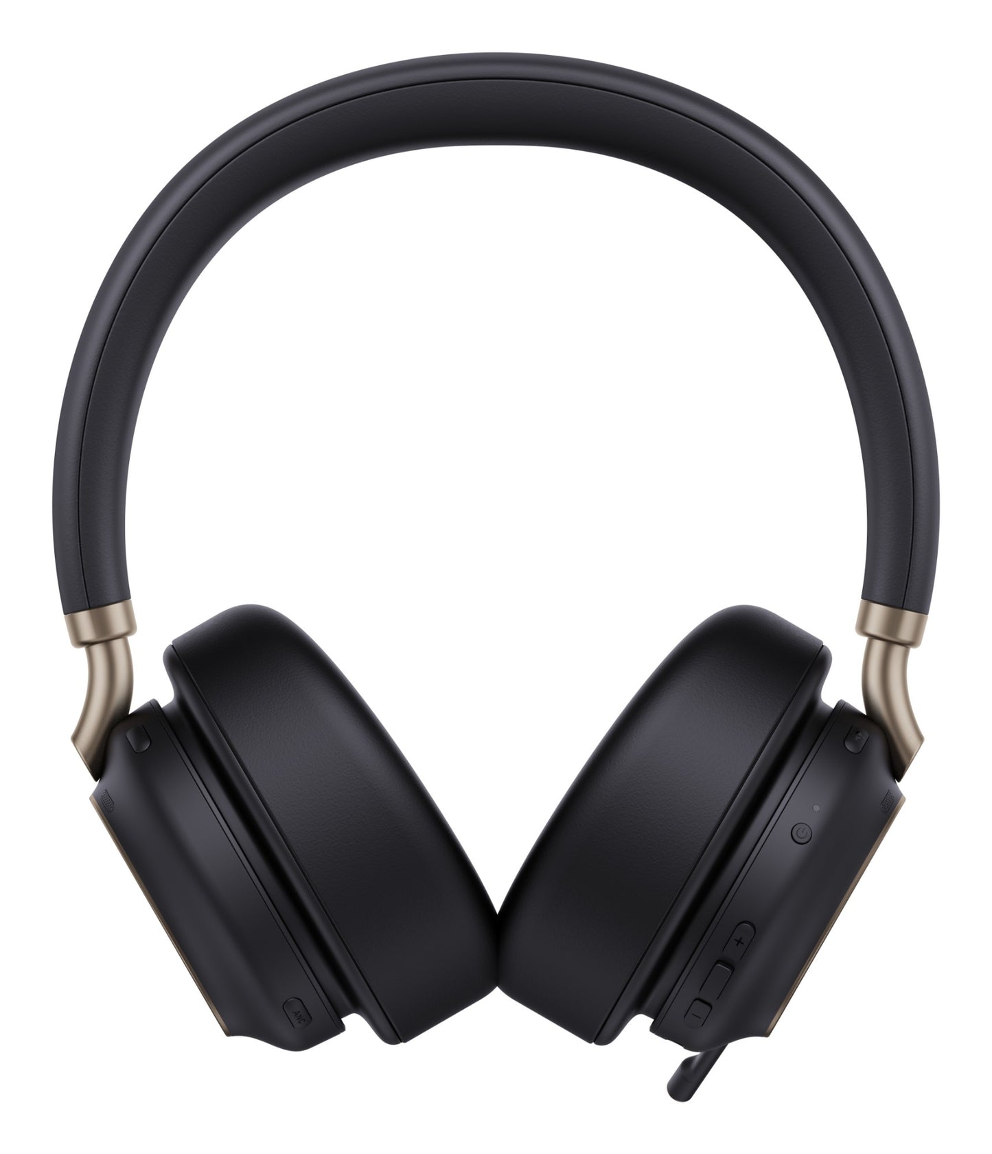 Yealink BH76 Plus UC black wireless noise-cancelling headphones with gold accents