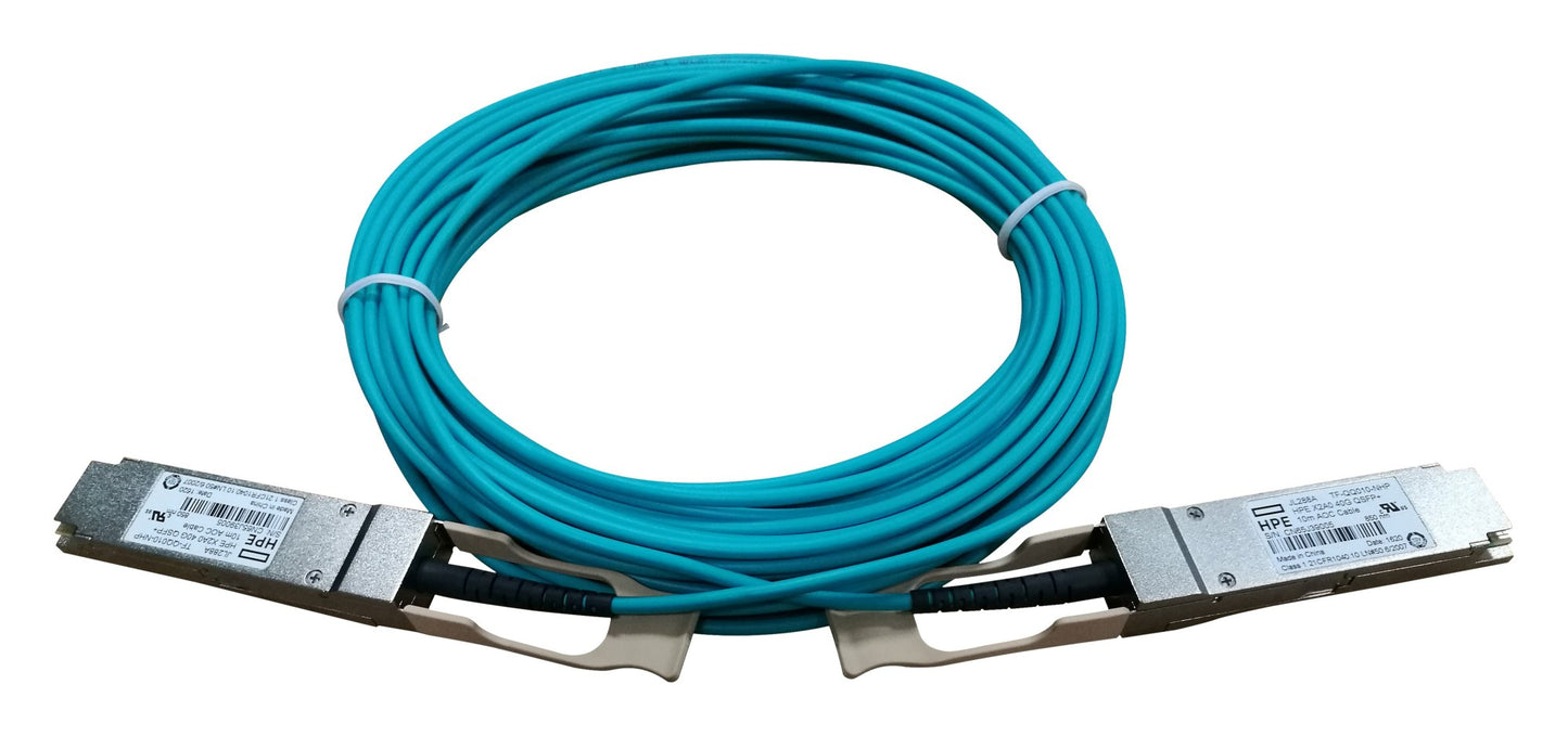 HPE JL288A | X2A0 40G QSFP+ 10m Active Optical Cable for FlexFabric 12900E