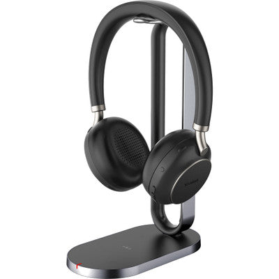 Yealink BH76-CH-BL-TEAMS | BH76 Series Wireless Headset, Bluetooth, USB Type-A, Charging Stand, Black