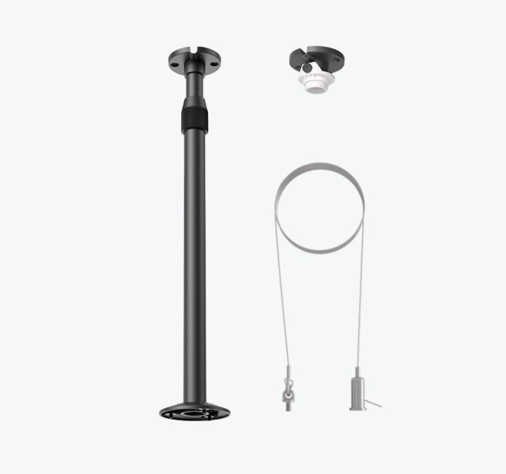 Yealink CM-MOUNTKIT | Ceiling Mount Kit with 3 Suspension Ropes, Adjustable Pole