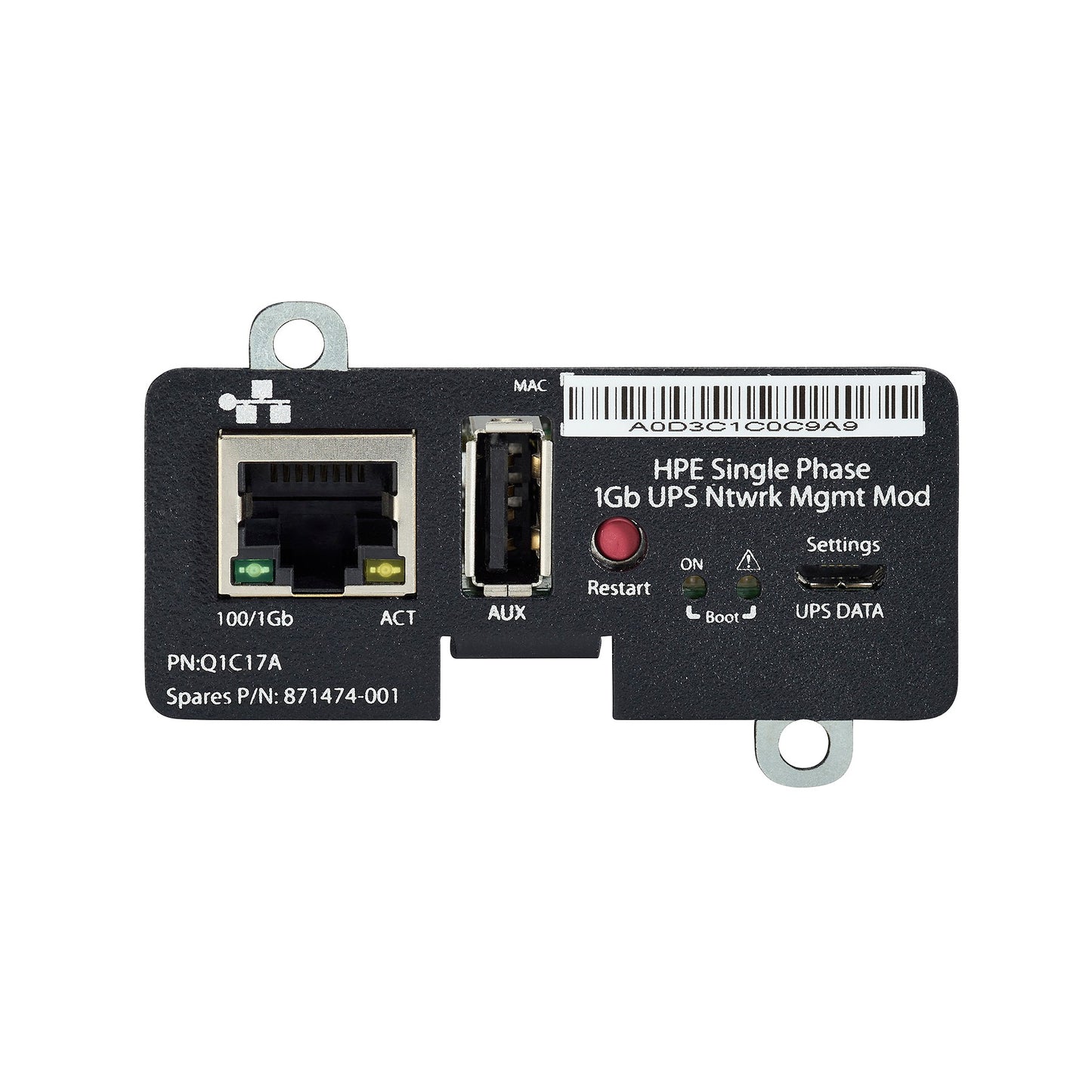HPE Q1C17A | Single Phase 1Gb UPS Network Management Module