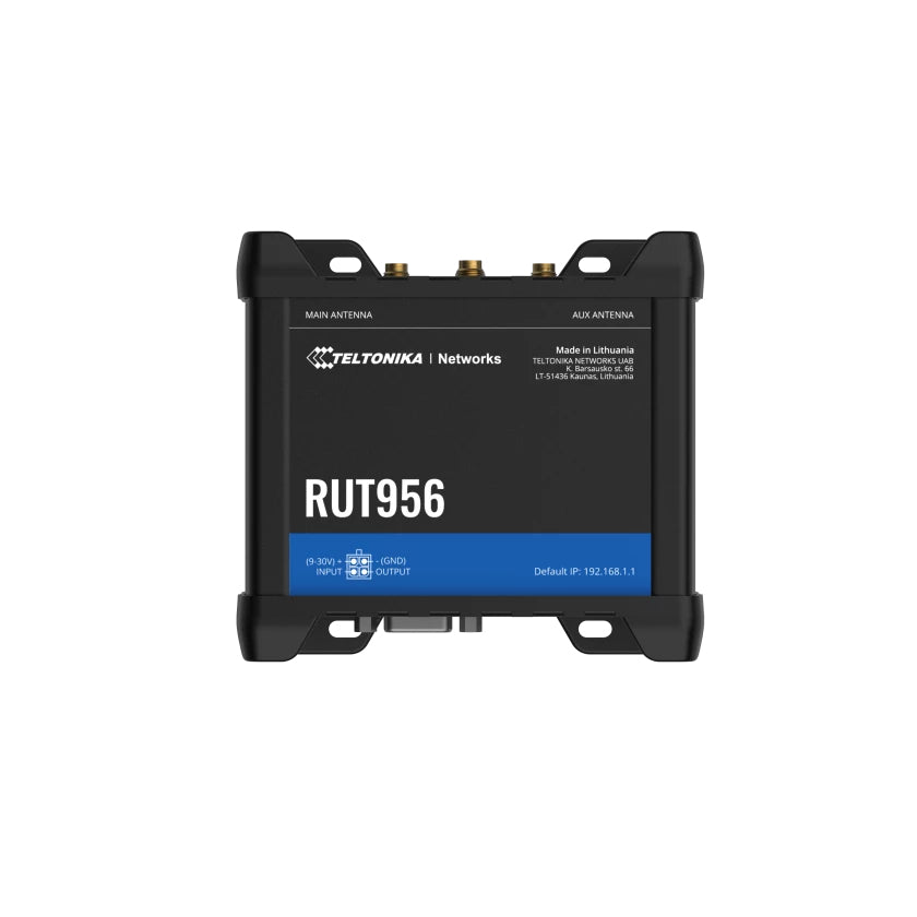 Teltonika RUT956700600 | Dual-SIM 4G LTE Router, 4x Ethernet, GPS, I/O Connector