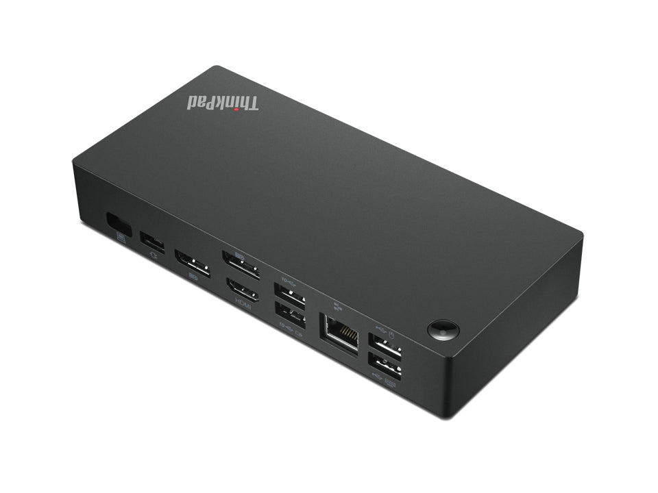 Lenovo 40AY0090AU | ThinkPad Universal USB-C Dock, USB 3.2 Gen 1, Type-C, Black