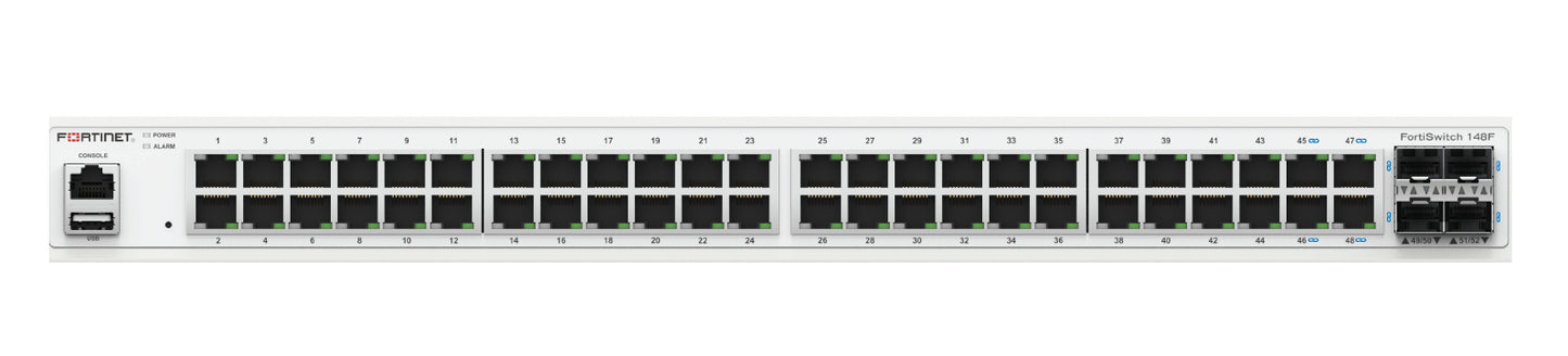 Fortinet FS-148F | 48x GE, 4x SFP+ Ports, L2+ Managed Switch, FortiSwitch 148F