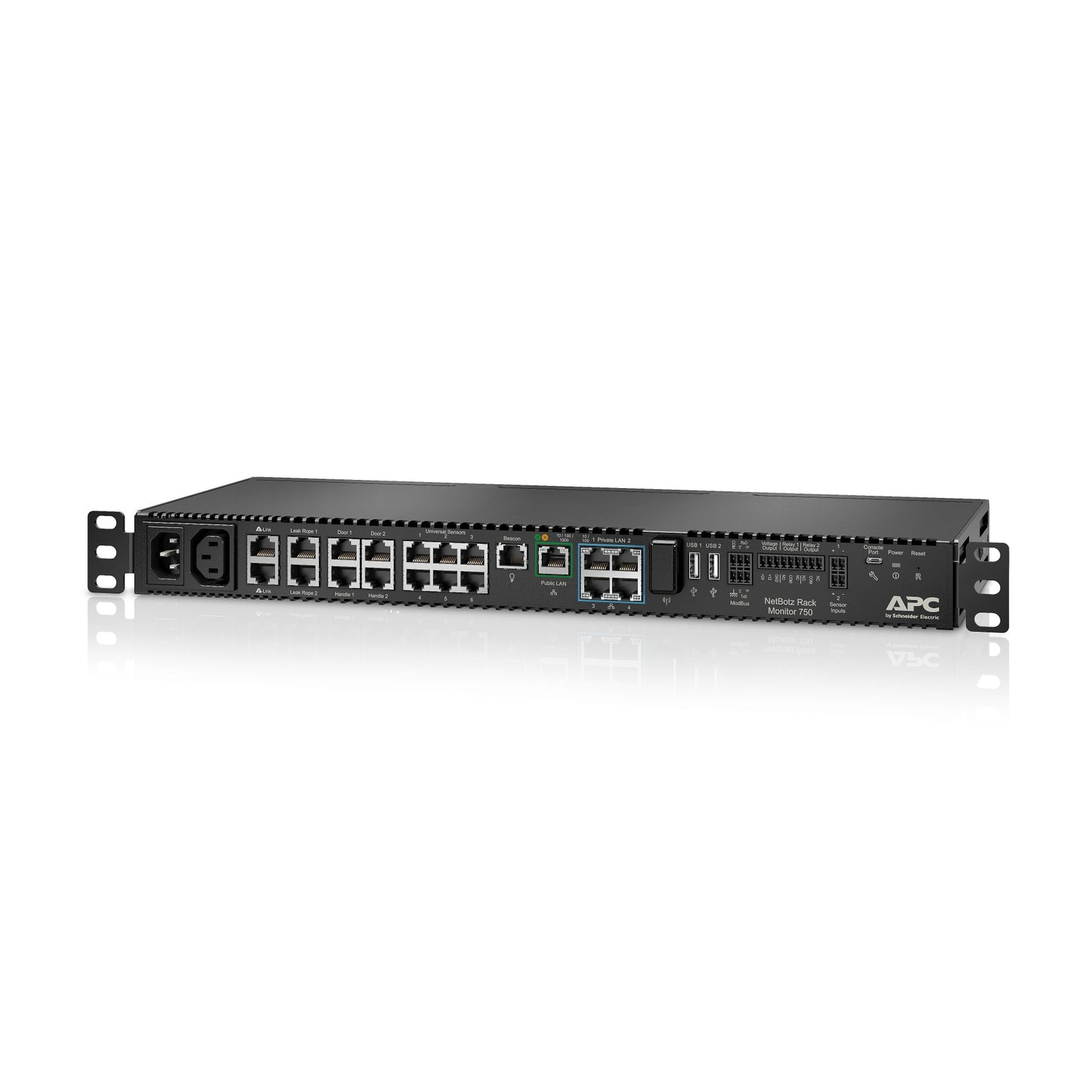 APC NBRK0750 | Rack Mount NetBotz 750 Security and Environmental Monitoring Appliance, Multi-Sensor Support, PoE, USB, LCD Display