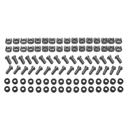 APC ER7HWKIT | Easy Rack M6 Hardware Kit, 32 Sets of M6 Cage Nuts, Nylon Washers, Slot Phillips Screws