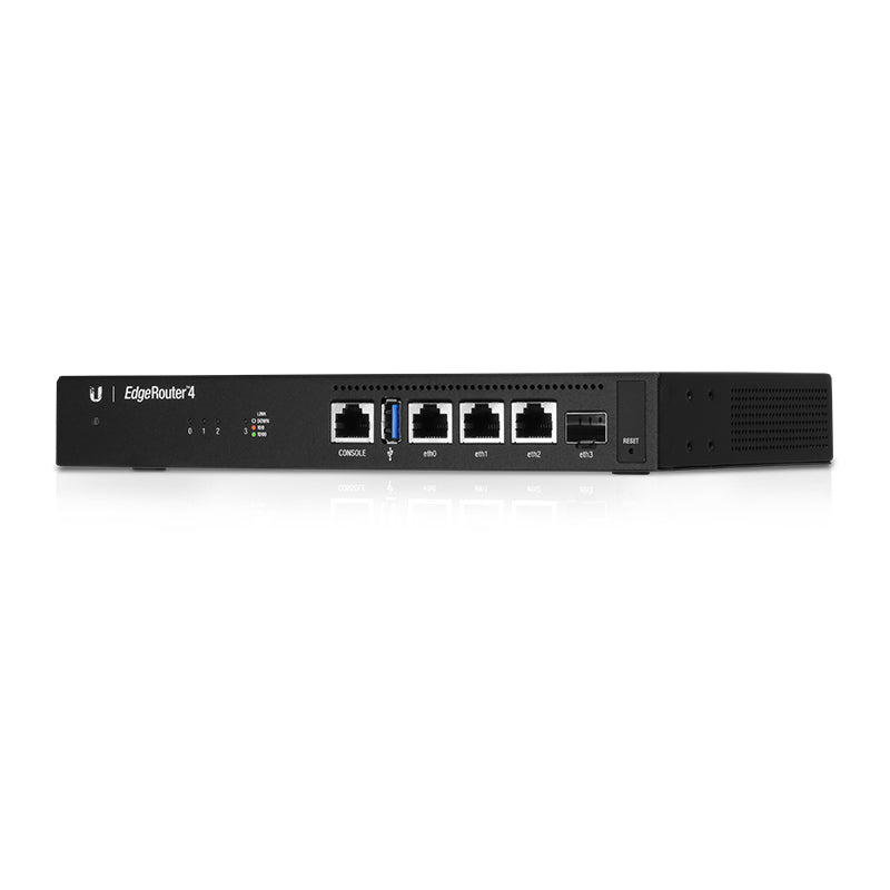 Ubiquiti ER-4 | EdgeRouter 4, 3 x Gigabit Ethernet Ports, 1 x SFP Port, Quad-Core 1GHz Processor