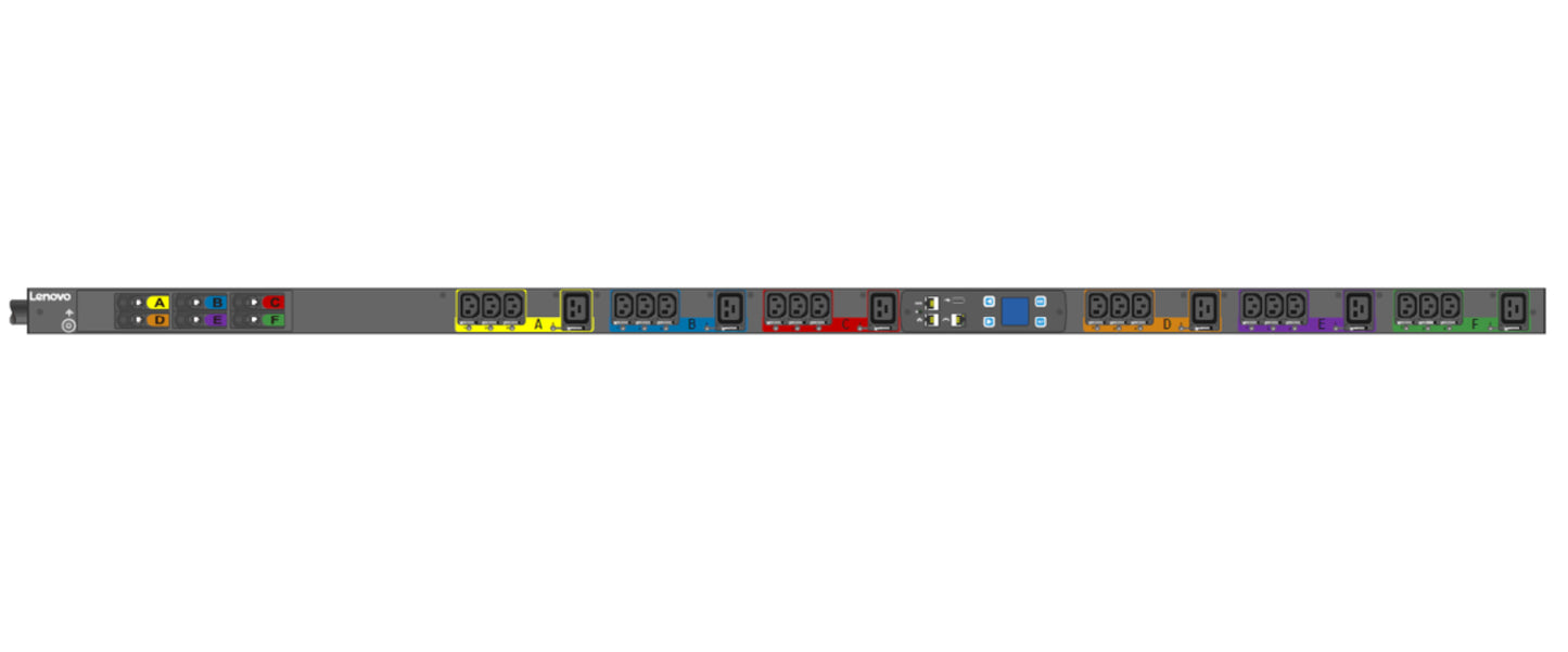 Lenovo 00YJ782 | PDU 24 AC Outlets, 0U, Black
