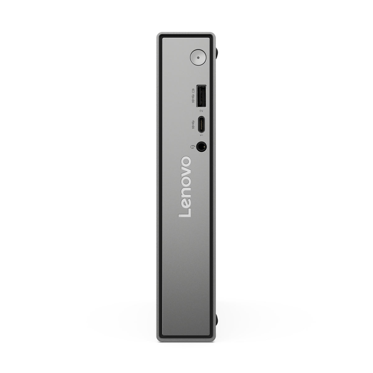 Gray lenovo thinkcentre neo 50q gen 5 mini pc with metallic finish and visible side ports core i5 16gb 512gb storage