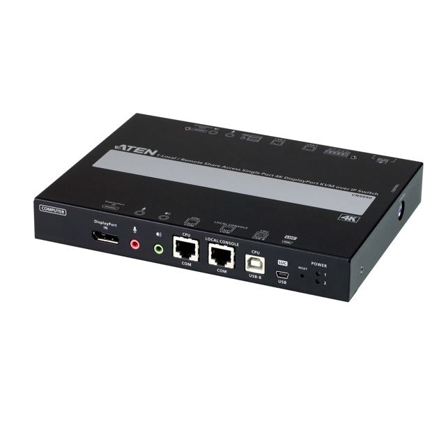 ATEN CN9950-AT-U 4K DisplayPort KVM over IP switch rear ports