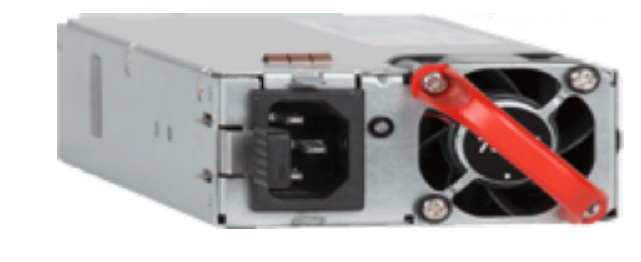 Arista PWR-1011-AC-RED 1000W PSU with silver body, red fan handle, black connectors