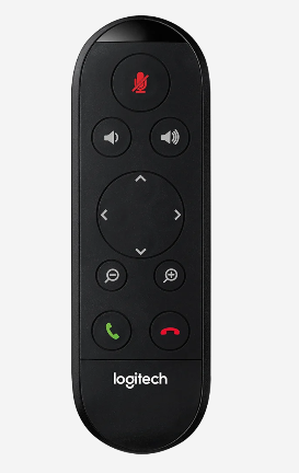 Logitech 993-001039 ConferenceCam Connect black oval remote control