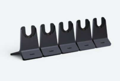 Yealink WH64/BH70 5-bay multi charger with black U-shaped slots
