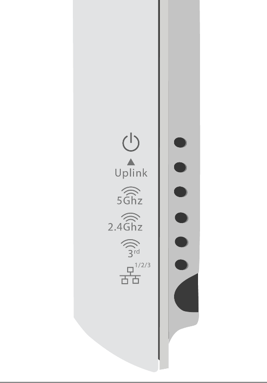 Arista OEM-AP-W118 white plastic router with Wi-Fi bands and status indicators