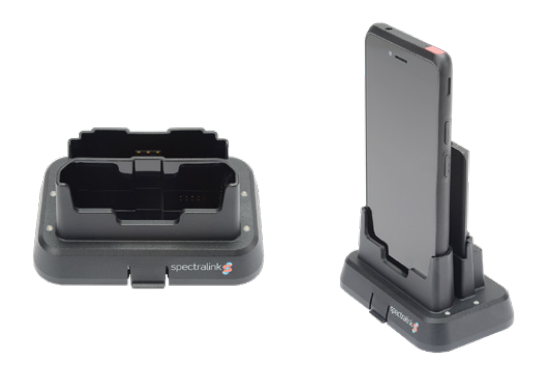 Spectralink ACH0000101 Versity dual charger dock for black phone upright stand