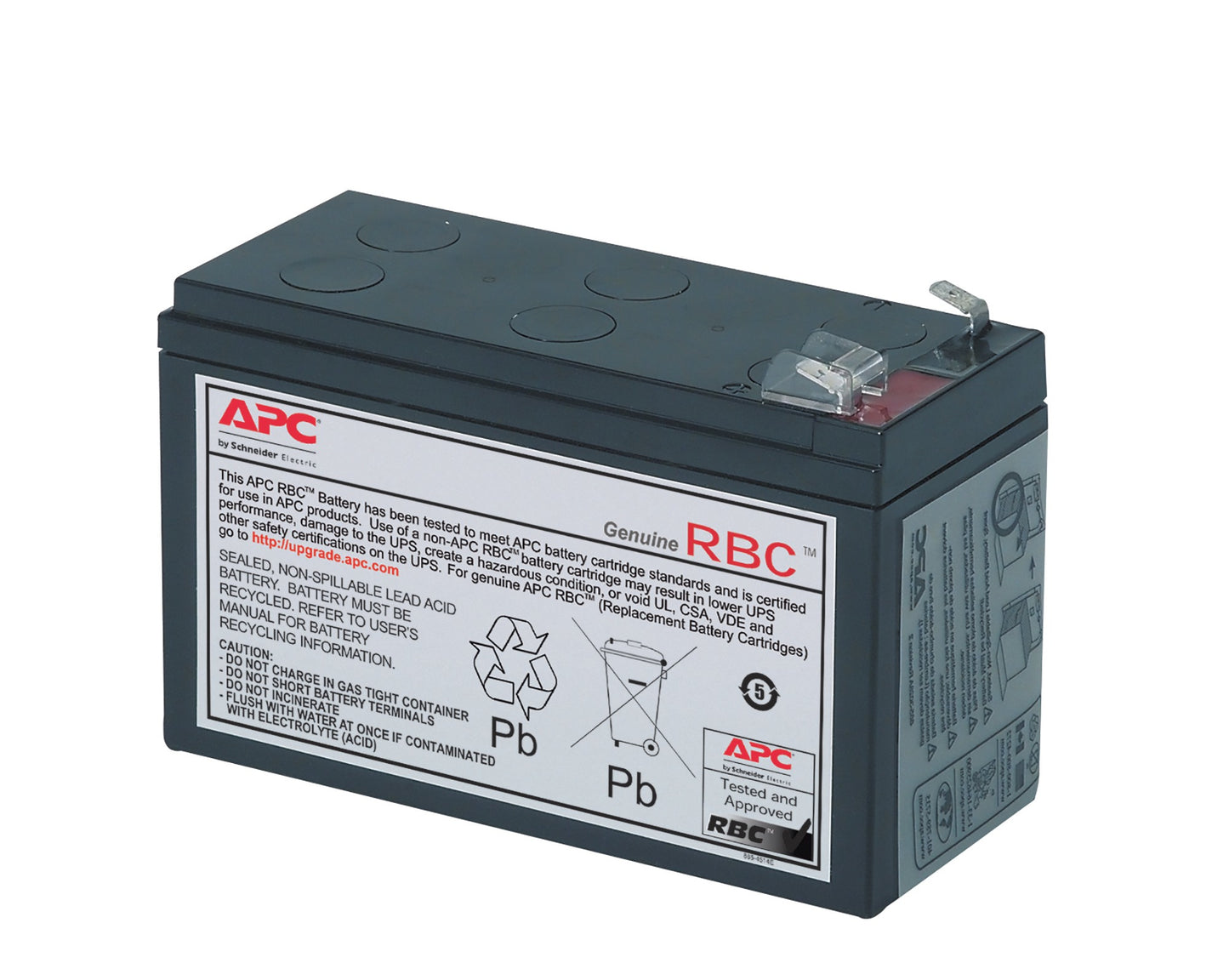 APC RBC17 | 12V 9Ah Lead-Acid Replacement Battery Cartridge for APC Back-UPS, 2-Year Repair or Replace Warranty