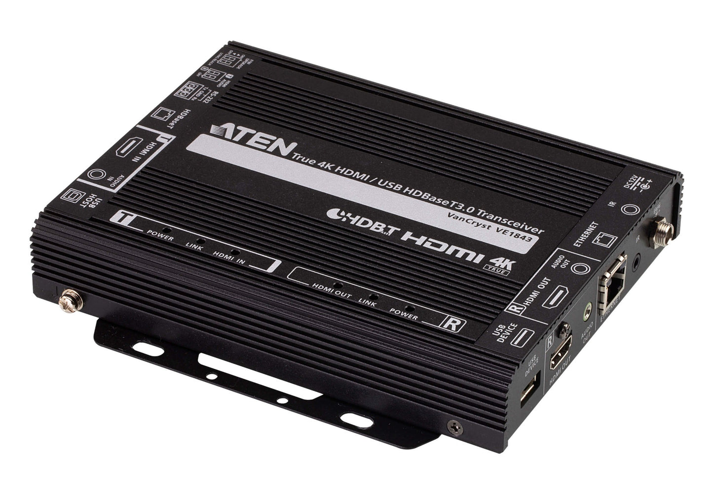 ATEN VE1843-AT-U | VE1843 True 4K HDMI/USB HDBaseT 3.0 Transceiver, 4K60 4:4:4, PoH, 100 m