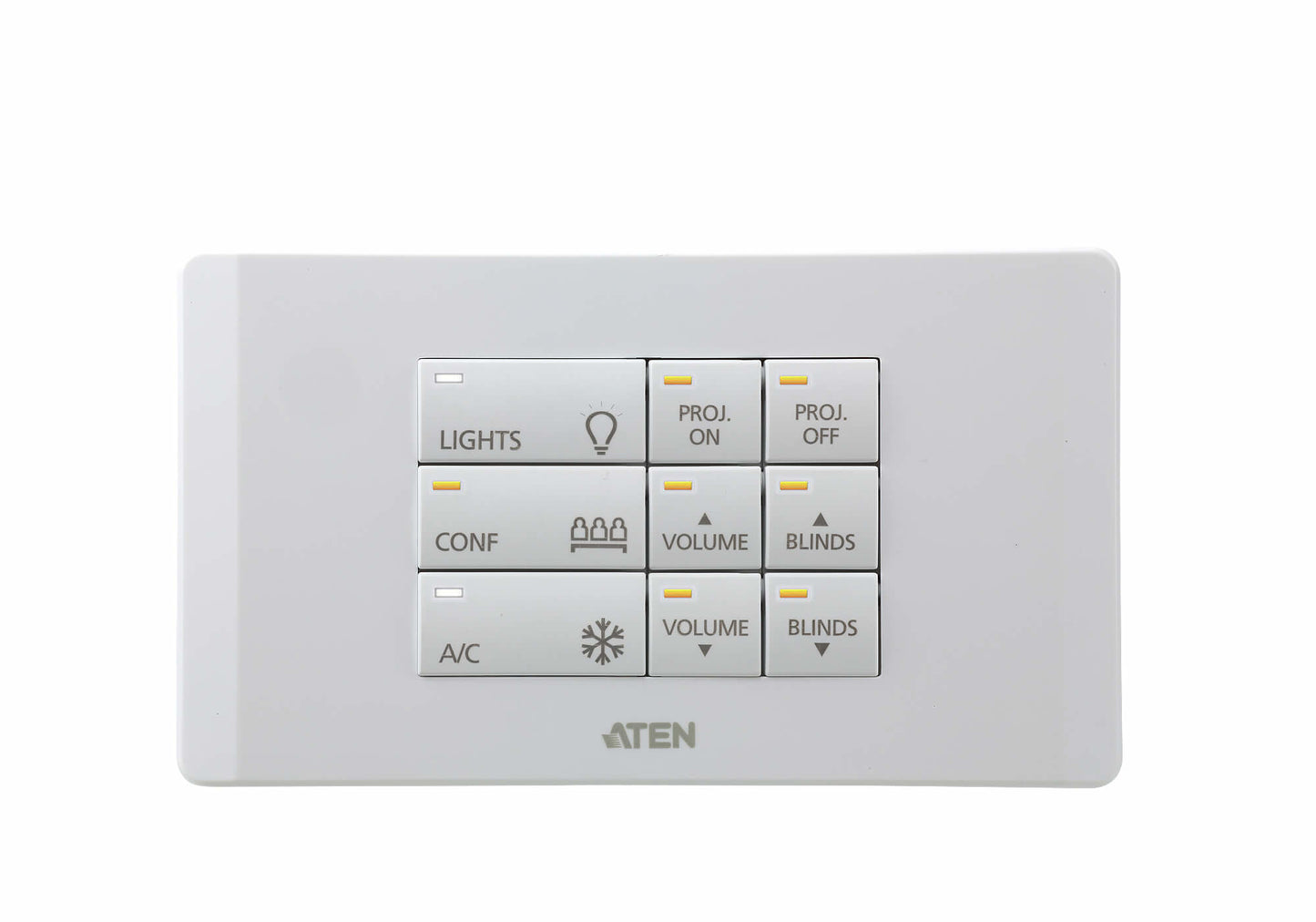 ATEN VK112EU-AT | VK112EU 12-Button Control Keypad, EU 2-Gang Wall Plate