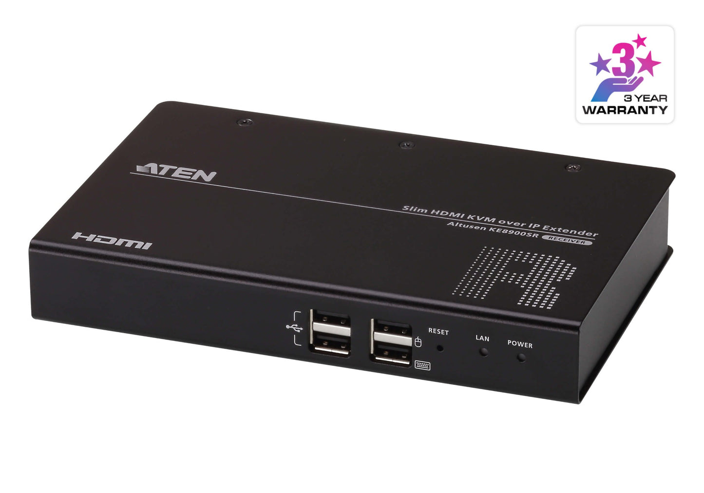 ATEN KE8900SR-AX-U | KE8900SR Slim HDMI KVM over IP Receiver, 1920 x 1200 @ 60 Hz