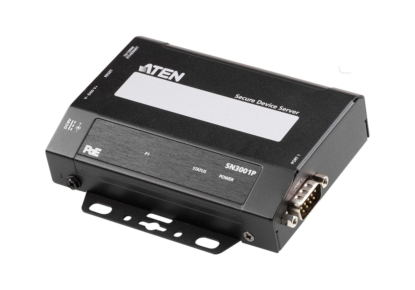 ATEN SN3001P-AX | SN3001P Secure RS-232 Device Server with PoE, 1 x RS-232, 10/100 LAN, TLS/SSH