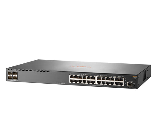 Aruba JL259A#ABG | 2930F 24-Port Gigabit Switch with 4 SFP Uplinks, L3 Managed