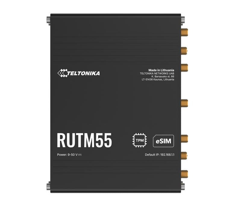 Teltonika RUTM55000000 | RUTM55 Dual 5G Industrial Router with Dual SIM, eSIM & Telit Modem, Auto-Failover