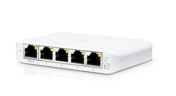 Ubiquiti USW-FLEX-MINI-5 | UniFi Switch Flex Mini 5-Pack, Managed Gigabit Ethernet, PoE