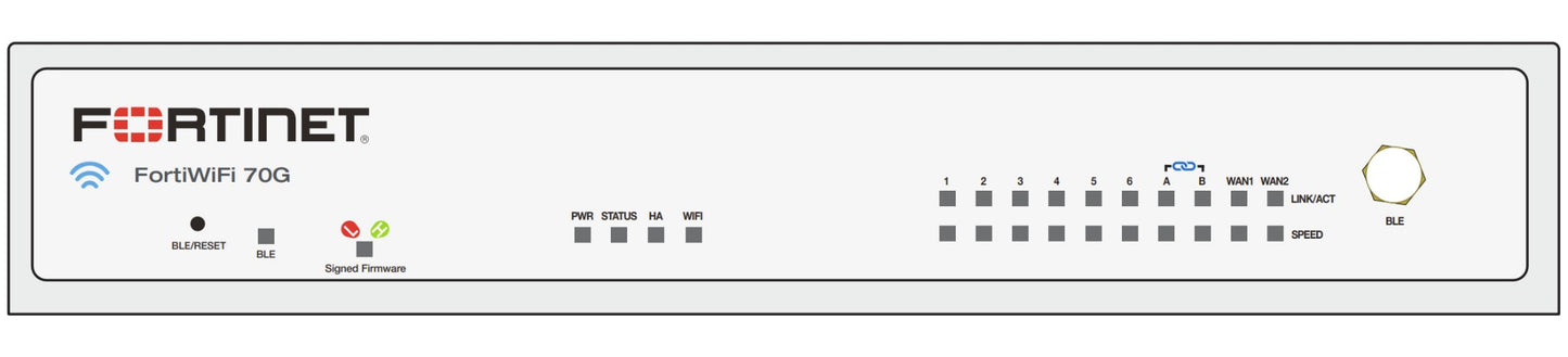 Fortinet FWF-70G-N | FortiWiFi 70G Firewall, Desktop, 10 Gbit/s Throughput