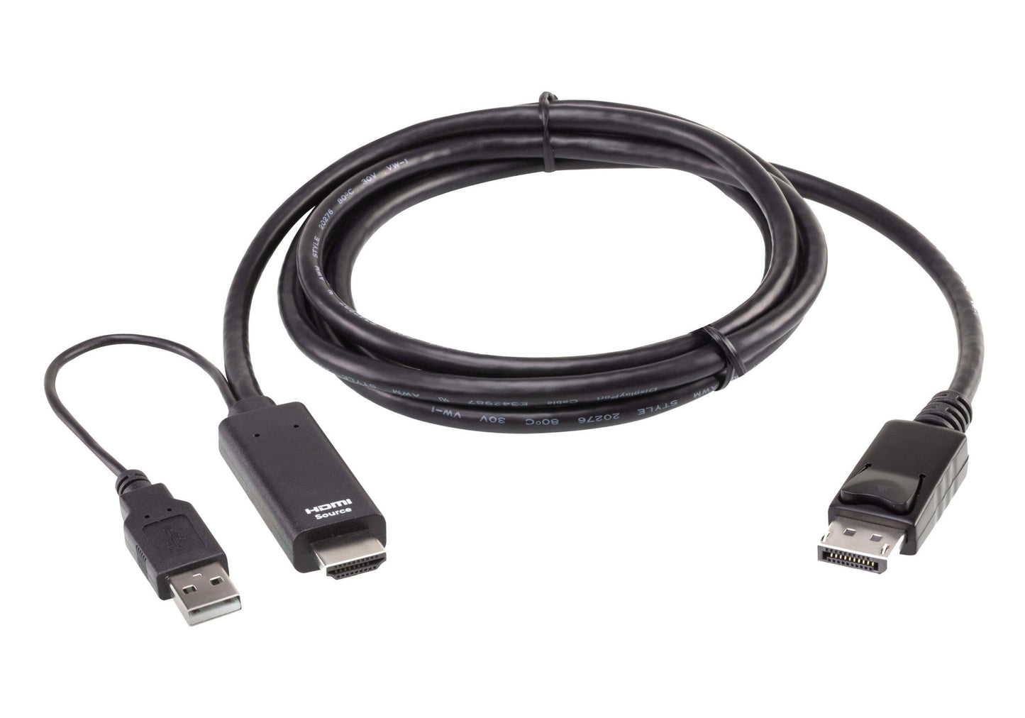 ATEN 2L-7D02HDP | True 4K Series HDMI to DisplayPort Cable 1.8m, 4K60