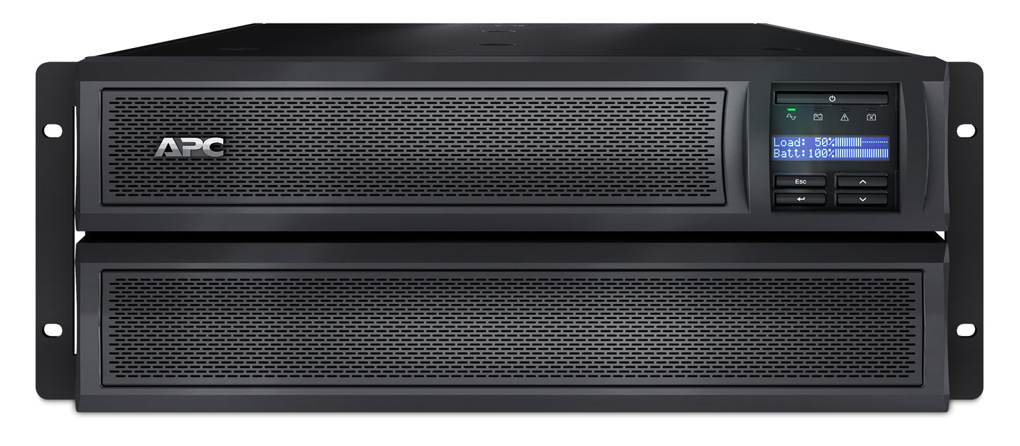 APC SMX2200HVNC | 2200VA Line Interactive UPS, Rack/Tower 4U, 208V-230V, 8x C13 & 2x C19 IEC, Network Card, Extended Runtime, Short Depth