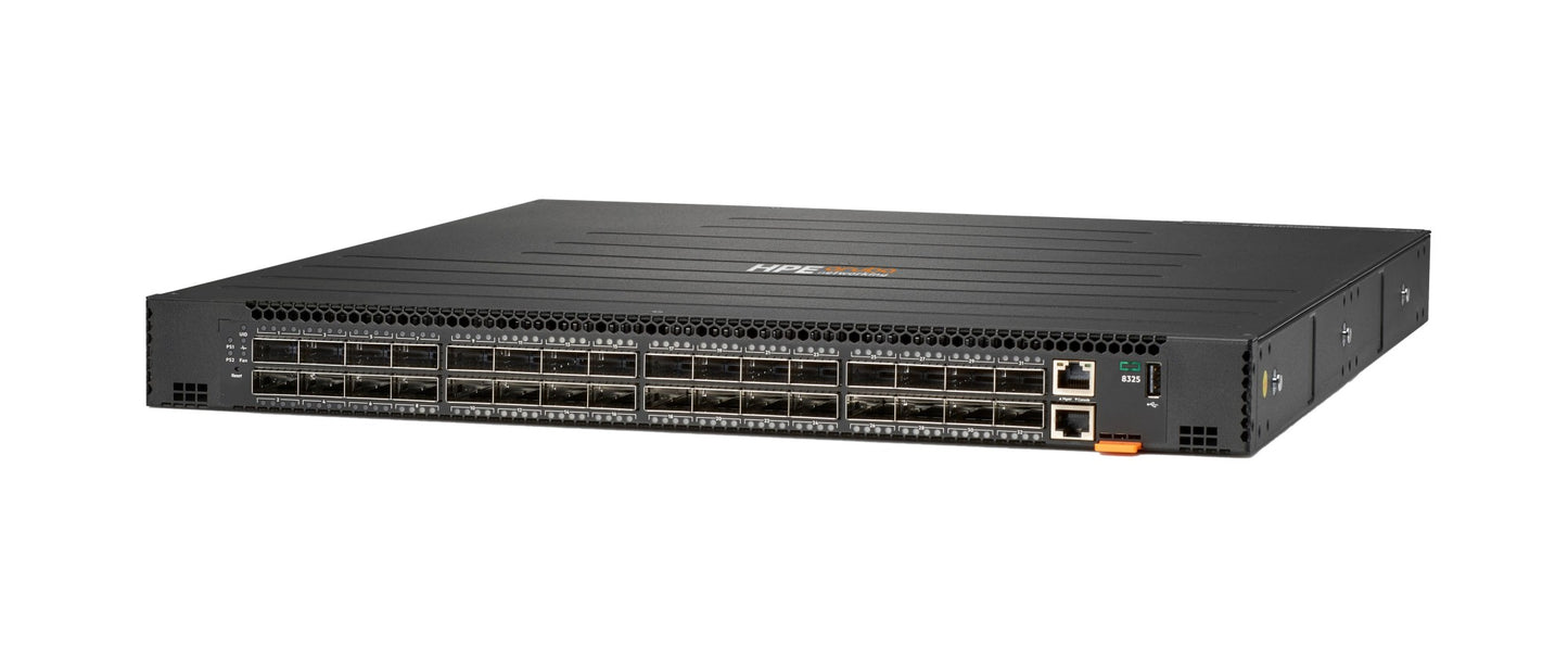 Aruba JL626A 8325-32C 32x100Gb QSFP28 network switch front view