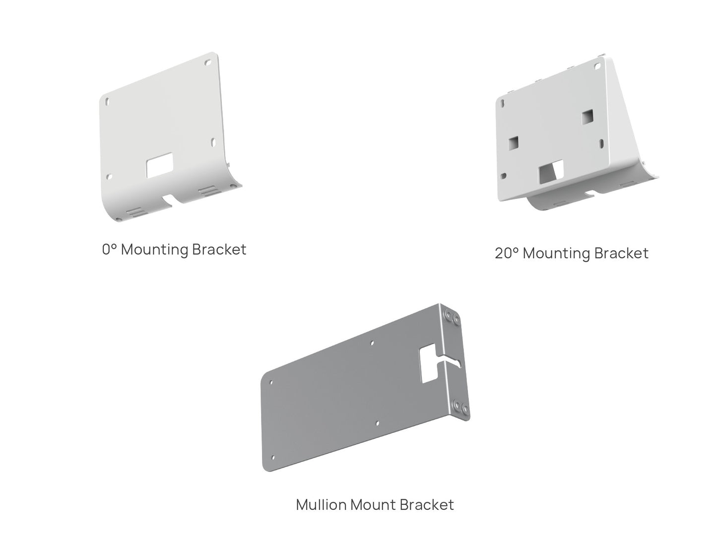 Yealink RoomPanel Plus Mount Kits | RoomPanel Plus Mounting Brackets, 0°/20°/Mullion Options