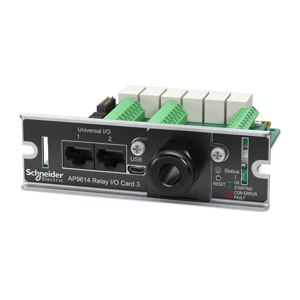 APC AP9614 | Dry Contact I/O SmartSlot Card, 6 Relays, 4 Inputs