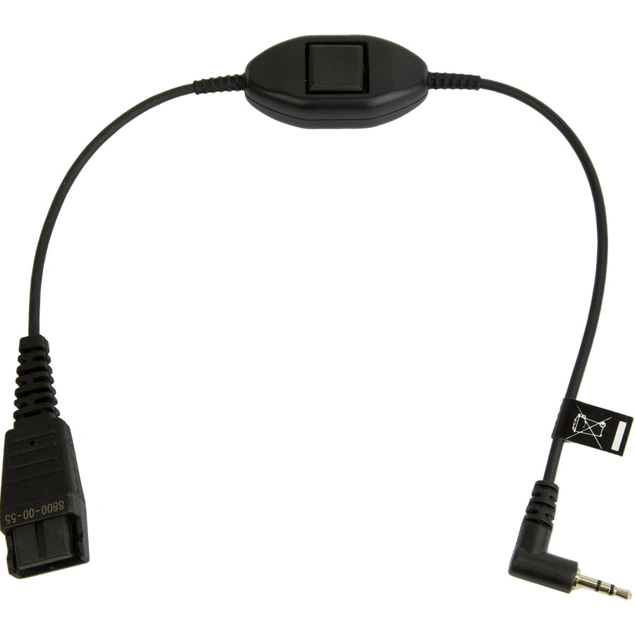 Jabra 8800-00-55 | Audio Cable 0.3m QD to 2.5mm Jack, Black