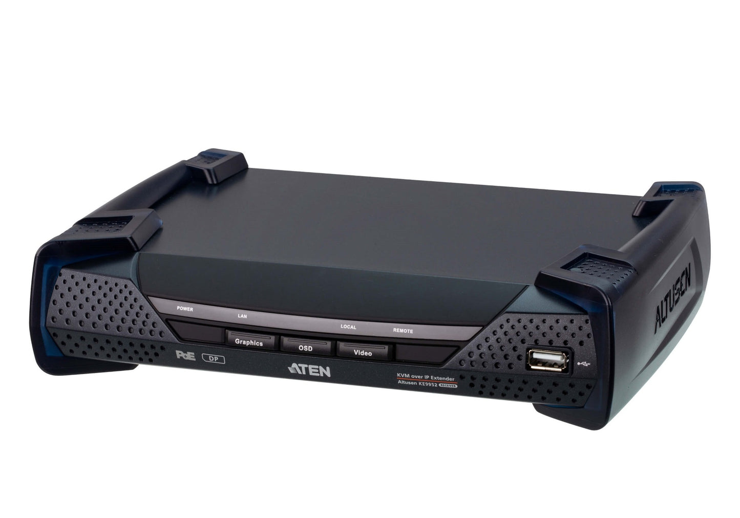 ATEN KE9952R-AX | KE9952R 4K DisplayPort KVM over IP Receiver, PoE, Single Display