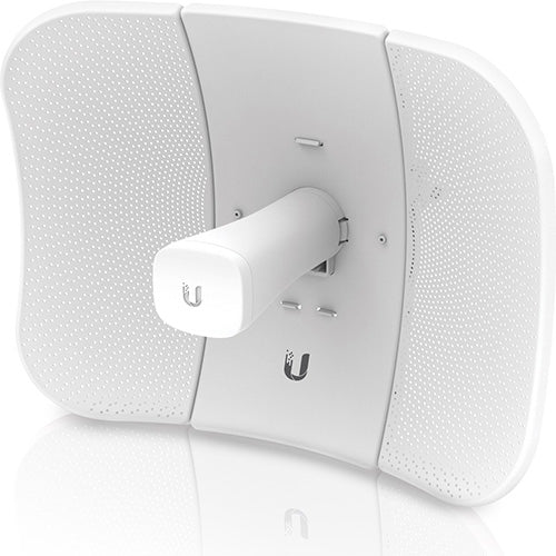 Ubiquiti LiteBeam AC Gen2 white outdoor antenna, curved design, perforated panels
