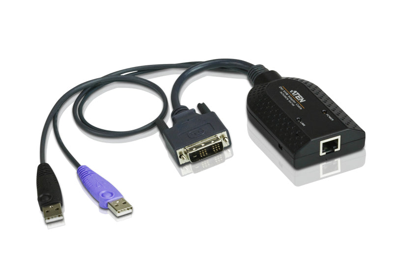 ATEN KA7166-AX | KA7166 USB-DVI to Cat5e/6 KVM Adapter, Virtual Media