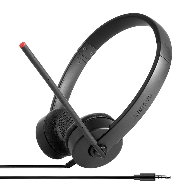 Lenovo 4XD0K25030 | Stereo Analog Headset, Wired, Head-band, Black
