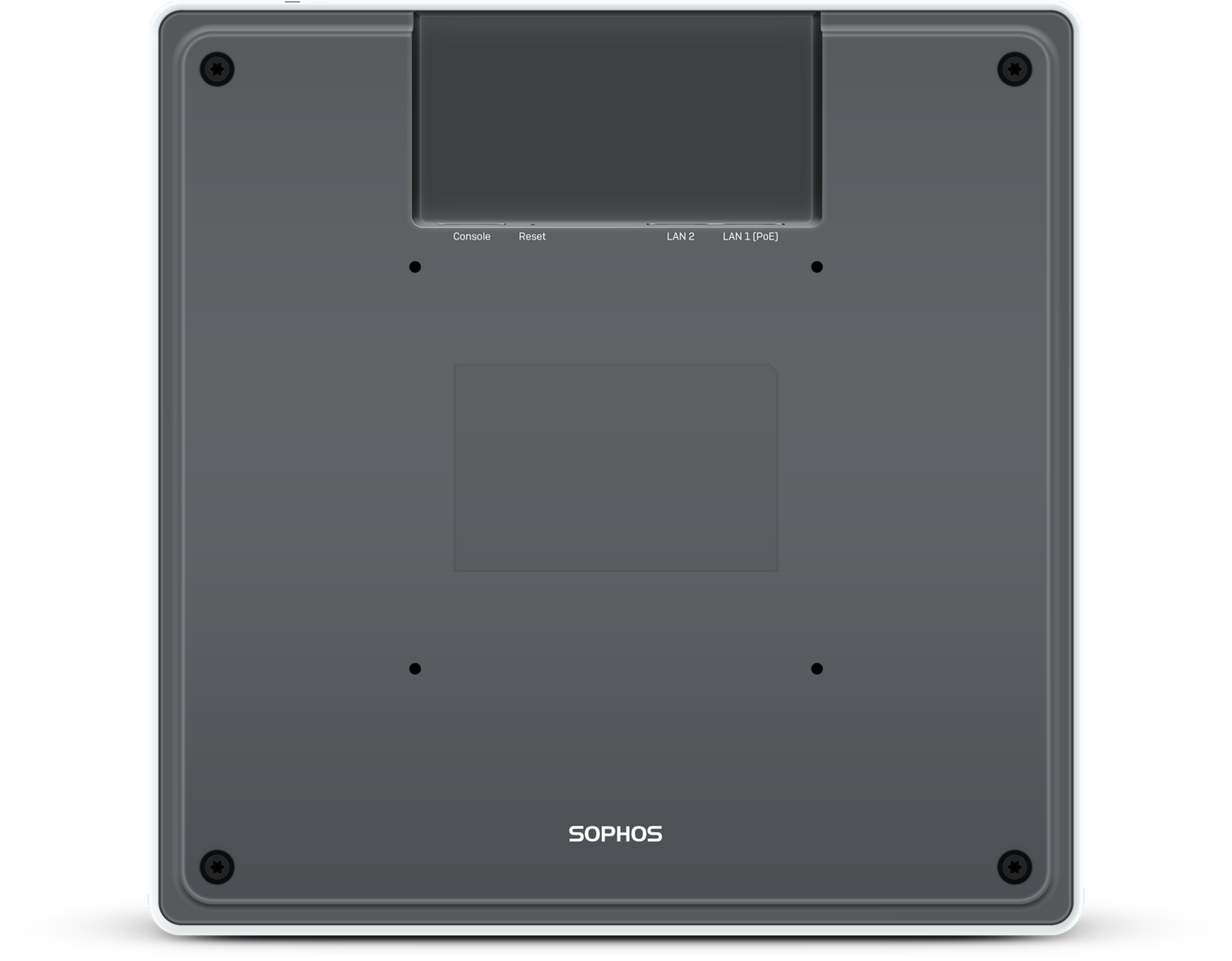 Sophos AP6 840E white network security appliance rear view with ports