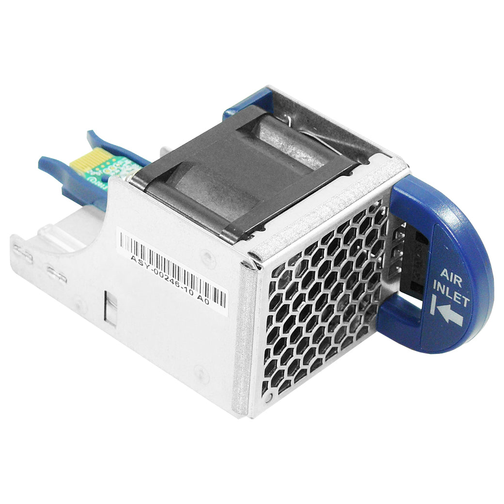 Arista FAN-7000H-R rear fan module with silver-blue cooling, honeycomb air inlet vent