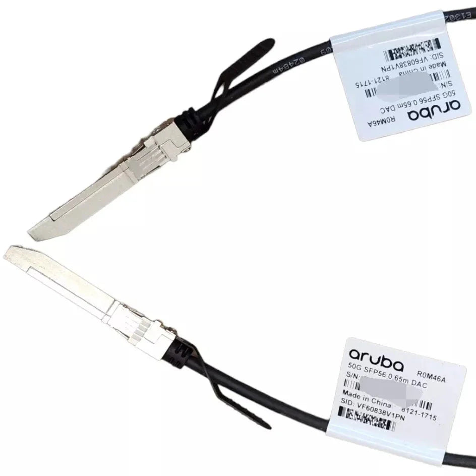 SFP56 to SFP56 DAC Cable, 50GB, 50GBASE-CR-BCC | Aruba Compatible 0.65 to 3 Meter